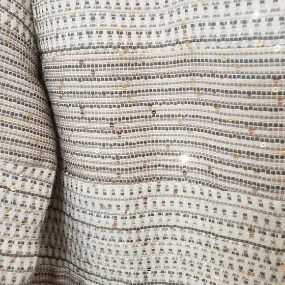 Chico's Tweed Look Neutral Color Jacket w/Sequin - Picture 3 of 7
